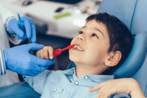 Image of child brushing teeth for Murfreesboro Family Dentistry