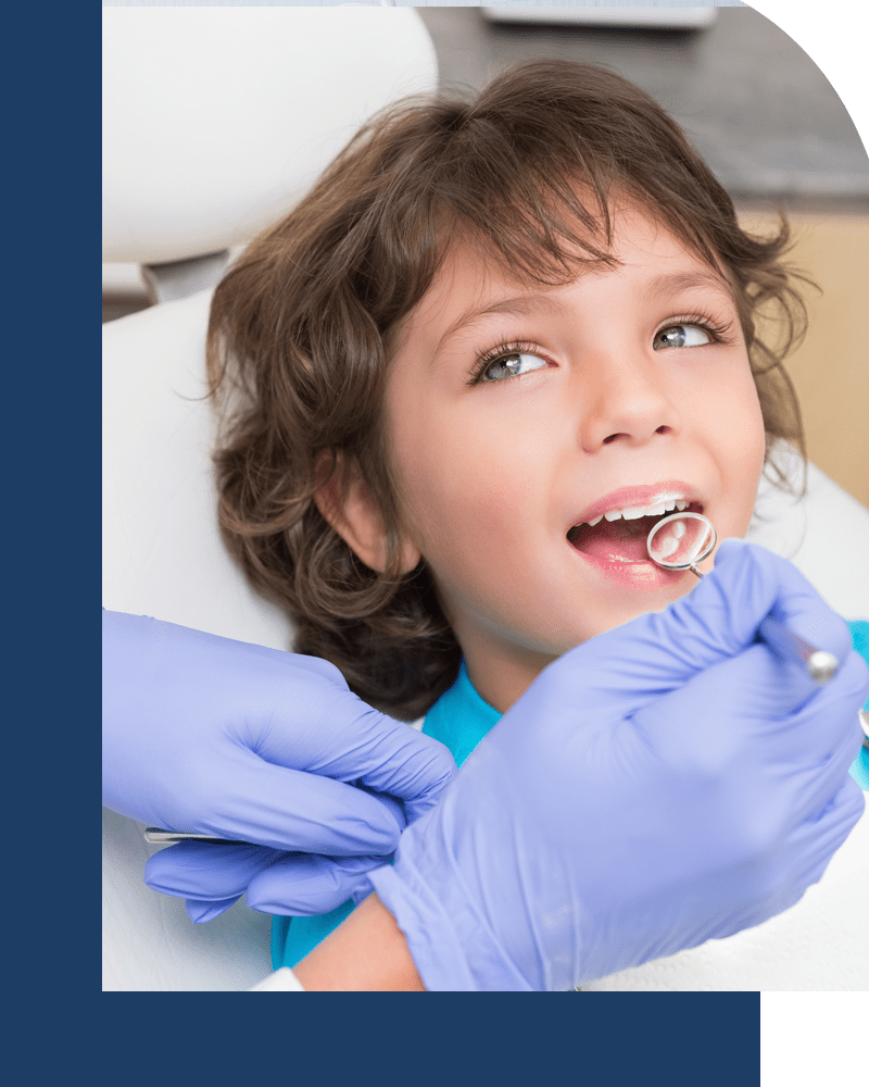 Image of child getting teeth cleaned at Murfreesboro Family Dentistry