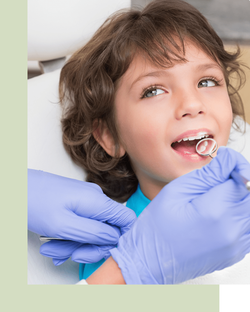 Image of child getting teeth cleaned at Murfreesboro Family Dentistry