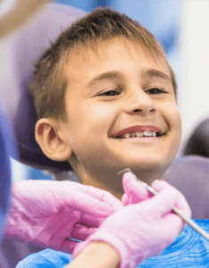 Image of child getting teeth cleaned at Murfreesboro Family Dentistry